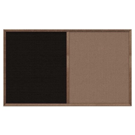 United Visual Products Slim Style Indoor Enclosed Corkboard, 18 UV501SC-WHITE-DBURGU